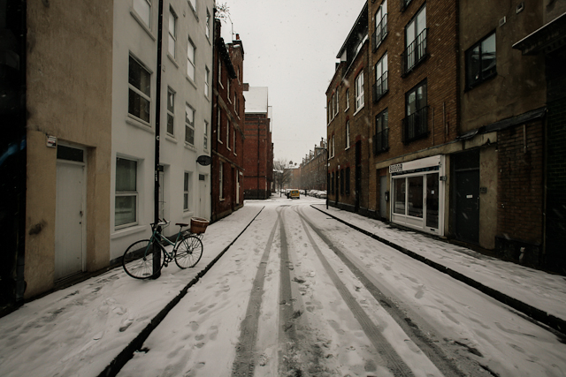 A street art walk in the&nbsp;snow.