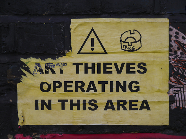 Blackall St – ‘Art thieves operating in this&nbsp;area’