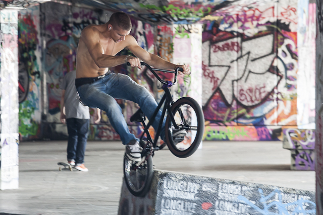 Long Live South Bank skate park, – BMX&nbsp;action