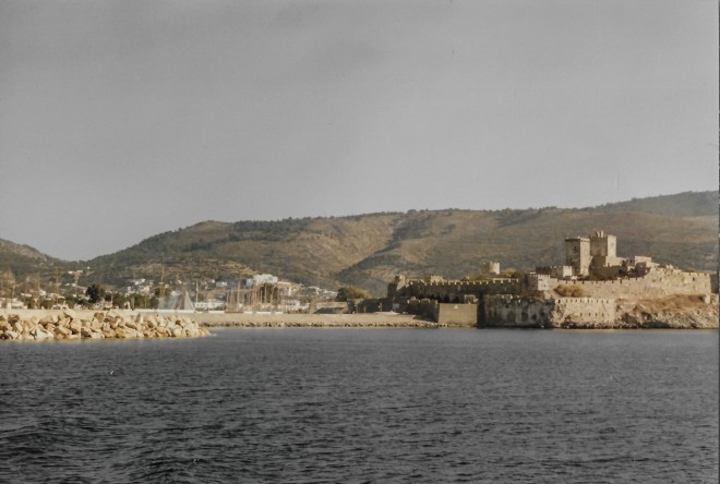 Nov 1987 Bodrum Fort from the Ferry