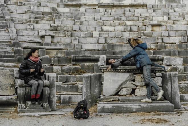 Nov 1987 Greek ruins of Priene Turkey